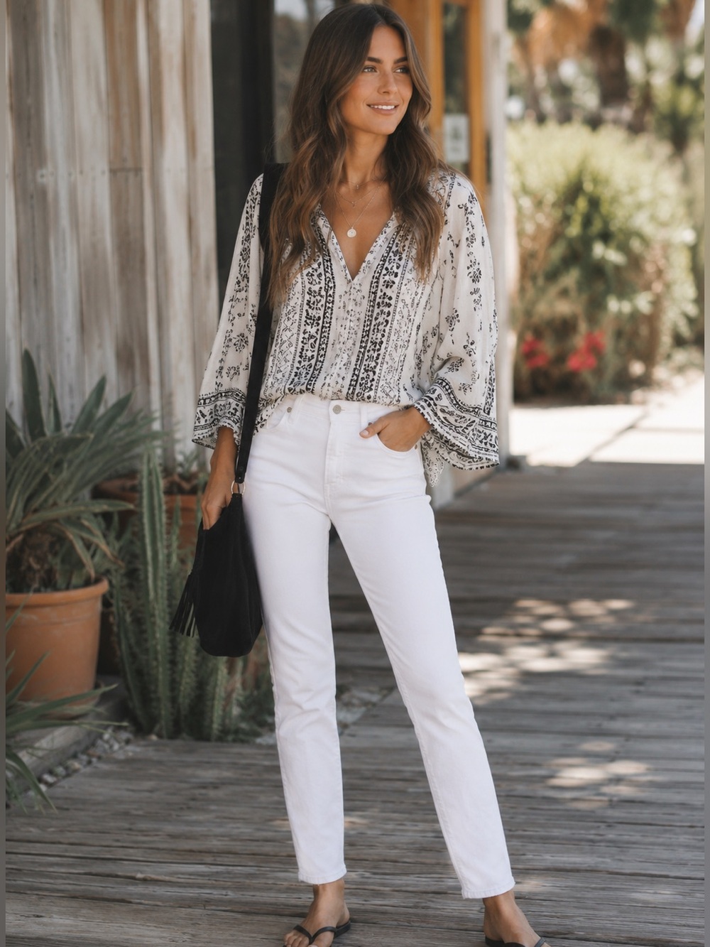 SLVRLAKE Beatnik Women's High Rise White Jeans EUC